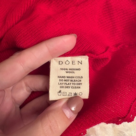 NWOT Dôen Demi Cardigan in Red - Picture 3 of 6